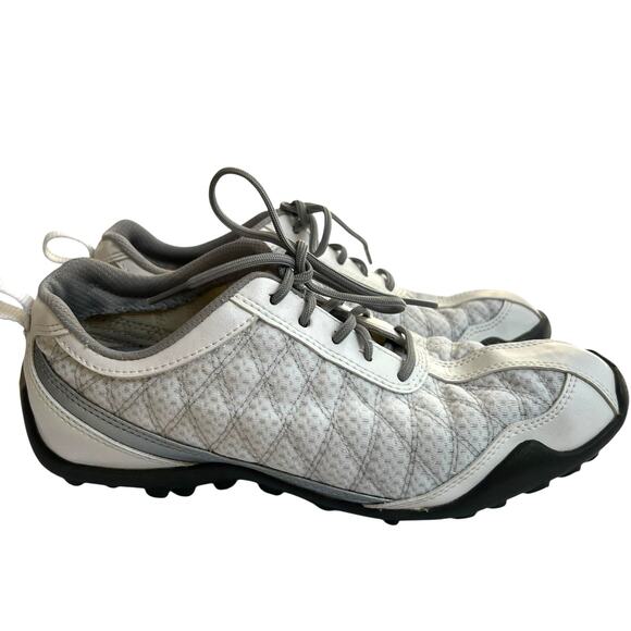 FootJoy Women’s SuperLites Golf Shoes White Gray Spikeless 6.5M - Picture 1 of 11